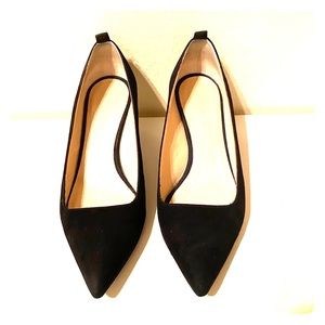 Everlane black suede editor heel size 6